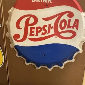 Original Pepsi Bottle Cap Sign
